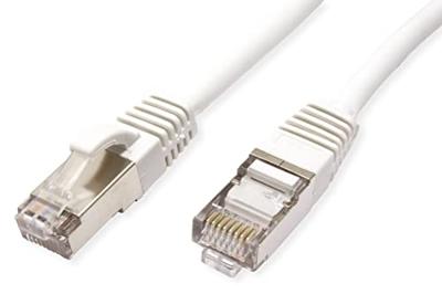 VALUE Patchkabel Cat.6 (Class E) S/FTP (PiMF), LS0H, wit, 1 m