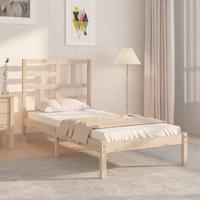 Bedframe massief hout 75x190 cm - thumbnail