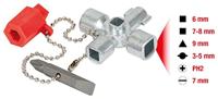 KS Tools 1301010 Schakelkastsleutel Zinkspuitgietwerk 1 stuk(s) - thumbnail