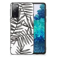 Samsung Galaxy S20 Skin Case Leaves Grey - thumbnail