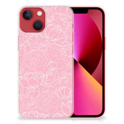 Apple iPhone 13 | TPU Case | White Flowers