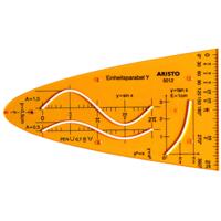 Aristo AR-5012 Eenheidsparaboolsjabloon Y - thumbnail