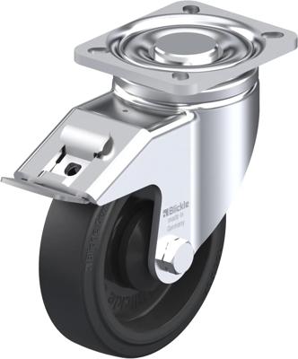 Blickle LH-POEV 125K-1-FI Zwenkwiel met rem Wieldiameter: 125 mm Draagvermogen (max.): 250 kg 1 stuk(s)