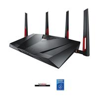 ASUS DSL-AC88U AC3100 Wi-Fi Gigabit Modem Router, tot 18x snelheid dan VDSL2, USB 3.0 voor LTE/3G-aansluiting, mediaserver voor (BT Infinity, YouView, TalkTalk, EE en Plusnet Fibre) - zwart - thumbnail
