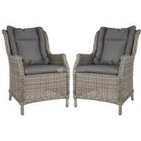 Wine & Dine Smoke tuinstoel set van 2 - thumbnail