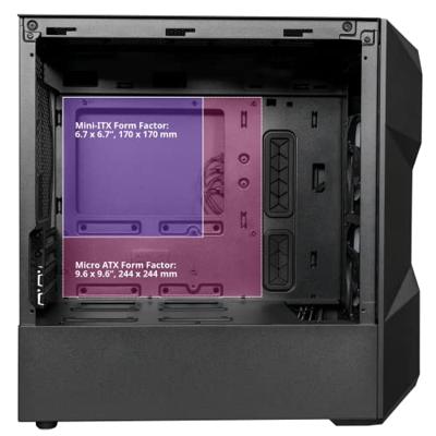 Cooler Master MasterBox TD300 Mesh mini tower behuizing - thumbnail