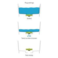 Joseph Joseph Wash&Drain Afwasteil - Blauw - thumbnail