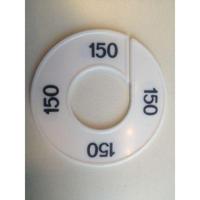 Maatring 9cm wit/zwart 150 - thumbnail