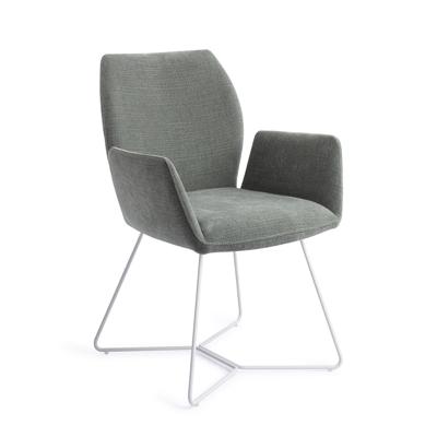 Jesper Home Eetkamerstoel 'Misaki' Beehive White, kleur Breezy Blue