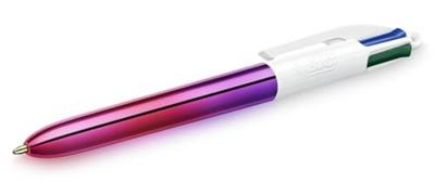 Bic Colours Gradient 4-kleurenbalpen, medium, klassieke inktkleuren
