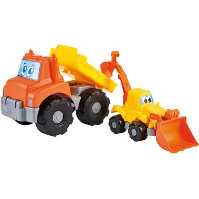 Ecoiffier kiepwagen en graafmachine