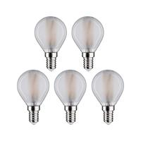 Paulmann 29097 LED-lamp Energielabel F (A - G) E14 Kogel 4.8 W Warmwit (Ø x h) 45 mm x 78 mm 5 stuk(s) - thumbnail
