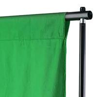 VidaXL Achtergrond zonder standaard chromakey 500x300 cm katoen groen - thumbnail