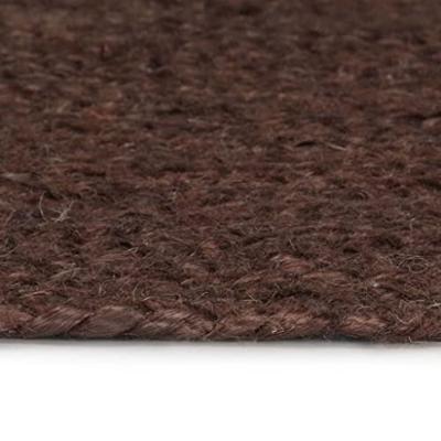 VidaXL Vloerkleed handgemaakt rond 90 cm jute bruin