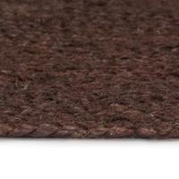 VidaXL Vloerkleed handgemaakt rond 120 cm jute bruin - thumbnail