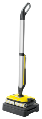 Kärcher FC 7 Cordless Elektrische bezem Batterij/Accu Droog en nat Zakloos Zilver, Geel