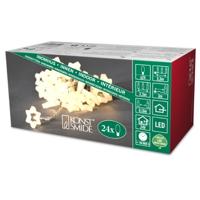 Konstsmide 4090-103 Motief lichtketting Ster Binnen werkt op het lichtnet Aantal lampen 24 LED Warmwit Verlichte lengte: 2.3 m - thumbnail