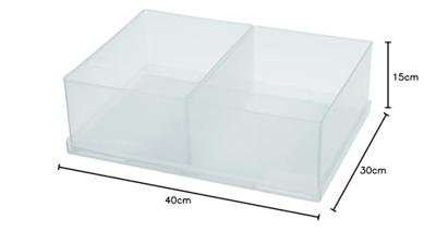Raaco Inzetbakje 80 BA6-1, (2st.) op tray - 136556 - 136556