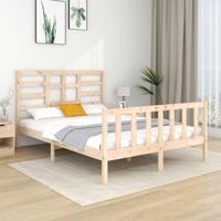 Bedframe massief hout 140x190 cm - thumbnail