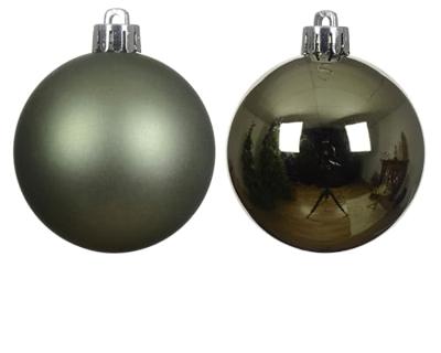 6 onbreekbare kerstballen rosemarijn 8 cm