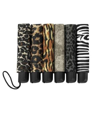 Impliva Falconetti paraplu opvouwbaar mini size dierenprint assorti Impliva Falconetti paraplu opvouwbaar mini size dierenprint assorti