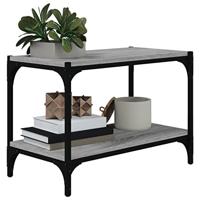 Tv-meubel 60x33x41 cm bewerkt hout en staal grijs sonoma eiken - thumbnail