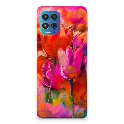 Smartphone hoesje Motorola Moto G100 Tulips Smartphone hoesje Motorola Moto G100 Tulips