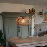 QAZQA Oosterse hanglamp bamboe 44 cm - Amira - thumbnail
