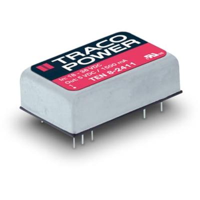 TracoPower TEN 8-1212 DC/DC-converter, print 12 V/DC 12 V/DC 665 mA 8 W Aantal uitgangen: 1 x Inhoud 1 stuk(s)