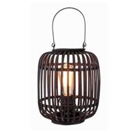 Freelight Tafellamp Treccia Rotan H 26 cm zwart - thumbnail