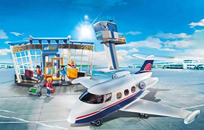 PLAYMOBIL 71153 Luchthaven en vliegtuig, City Action, 146 onderdelen, vanaf 4 jaar