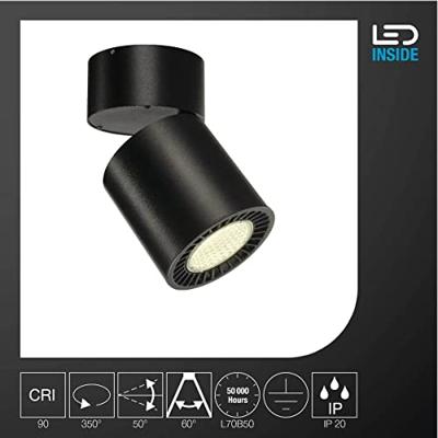 SLV 1003287 Plafondspot 31 W Zwart