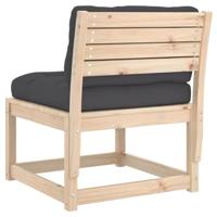 Tuinbanken met kussens 2 st massief grenenhout - thumbnail