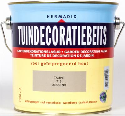 Tuindecoratiebeits 716 taupe 2500 ml Hermadix - Hermadix