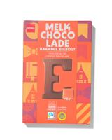 HEMA Chocoladeletter melk karamel zeezout E 135g - thumbnail