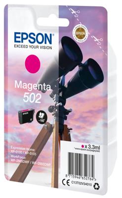 Epson 502 3.3ml 165pagina's Magenta inktcartridge