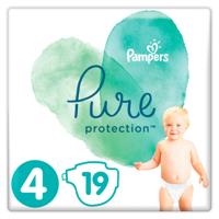 Pampers Pure Protection Maat 4, 19 Luiers, 9-14kg - thumbnail