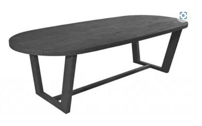 Lauren tafel 270x110x76 cm teak charcoal finish Max&Luuk - Max luuk