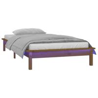 Bedframe LED hout honingbruin 120x190 cm - thumbnail