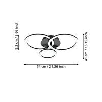Eglo PlafondlampZigbee Parrapos-Z 54,5x44,5cm zwart - 900321 - thumbnail