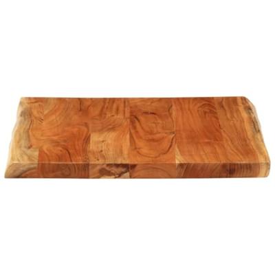 Tafelblad vierkant natuurlijke rand 60x60x3,8 cm acaciahout Tafelblad vierkant natuurlijke rand 60x60x3,8 cm acaciahout