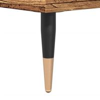 Dressoir 100x36x60 cm bewerkt hout oud houtkleurig - thumbnail