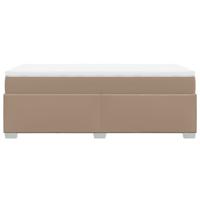 Boxspring met matras kunstleer cappuccinokleurig 90x190 cm - thumbnail