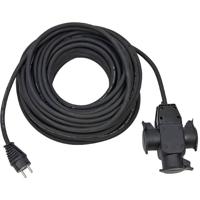 Brennenstuhl 1167820301 power uitbreiding 25 m 3 AC-uitgang(en) Buiten Zwart - thumbnail