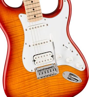 Squier Affinity Series Stratocaster FMT HSS MN Sienna Sunburst elektrische gitaar - thumbnail