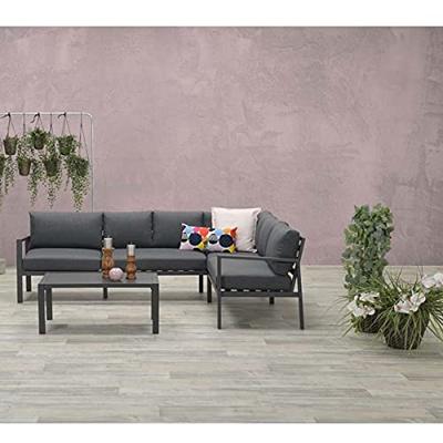 Lexinton lounge set 4-dlg carbon black/ reflex black - Garden impressions - thumbnail