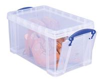 Really Useful Box opbergdoos 14 liter met opening aan de voorkant, transparant - thumbnail