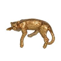 Luipaard bloempothanger goud 10,5cm - thumbnail