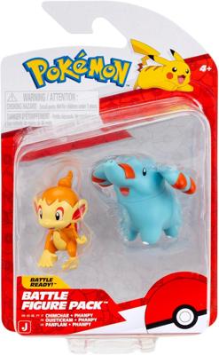 Pokemon Battle Feature Figure - Chimchar & Phanpy