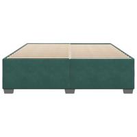 Bedframe zonder matras 180x200 cm fluweel donkergroen - thumbnail
